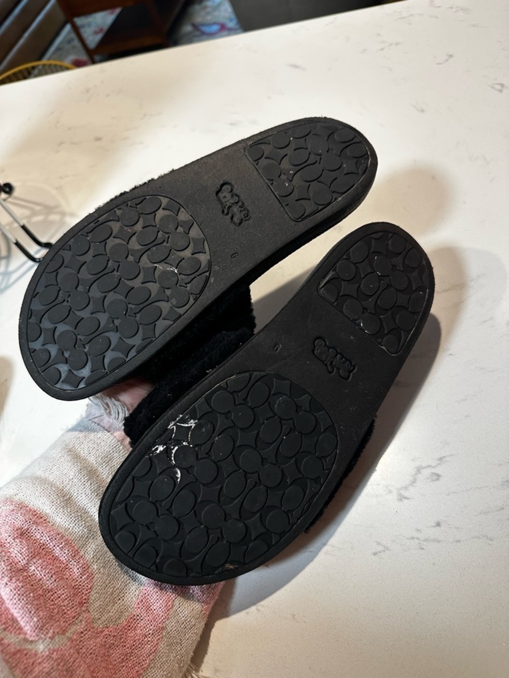Coach Fuzzy Slides - 9